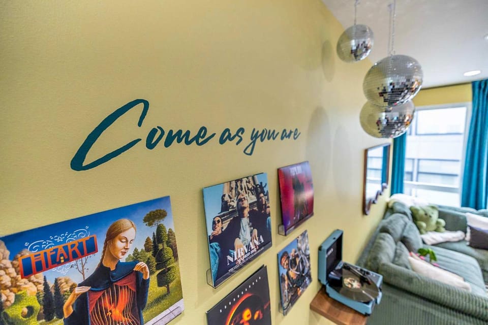 Movie Theater Rooftop King Bed Arcade BBQ House in Seattle