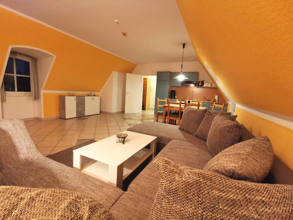 Kitchen or kitchenette, Living room, Dining area