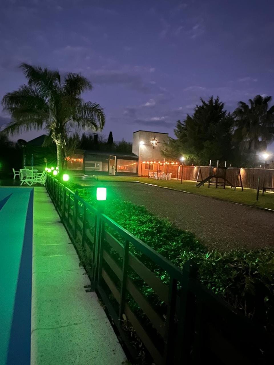 Night, Garden, Pool view