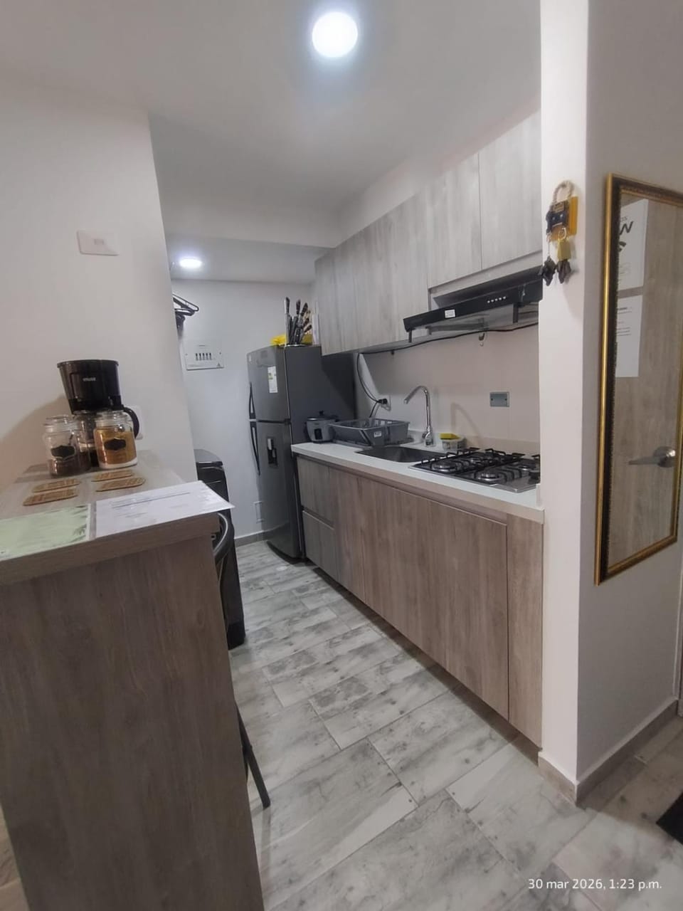 Coffee/tea facilities, Kitchen or kitchenette, oven, stove, washing machine
