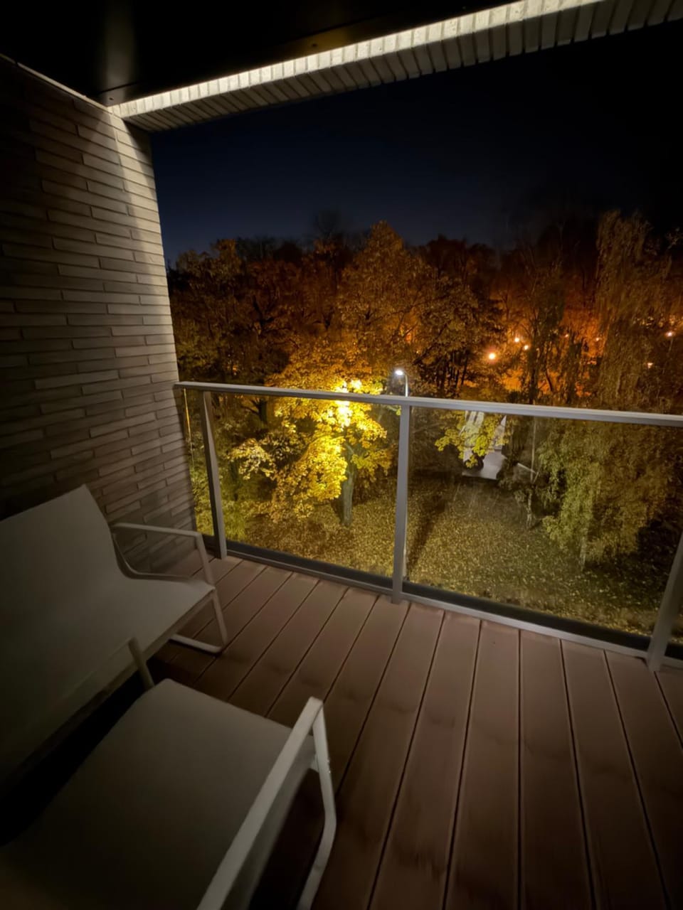 Night, View (from property/room), Balcony/Terrace