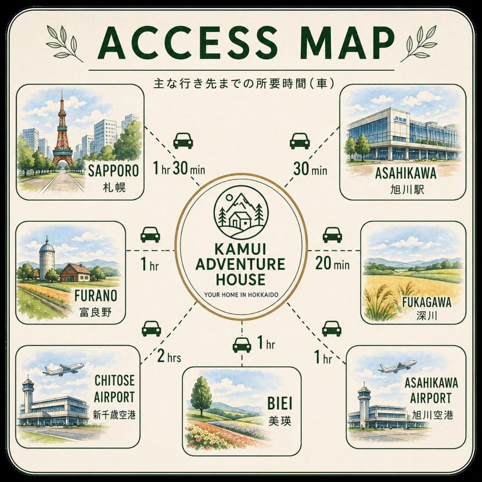Kamui Adventure House House in Hokkaido Prefecture