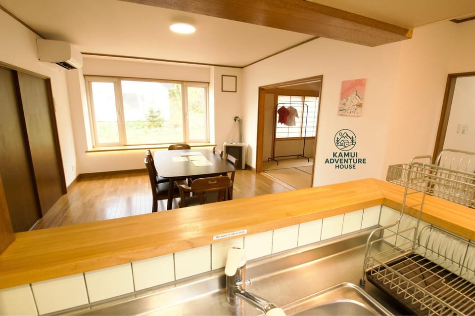 Kitchen or kitchenette, Living room, Dining area