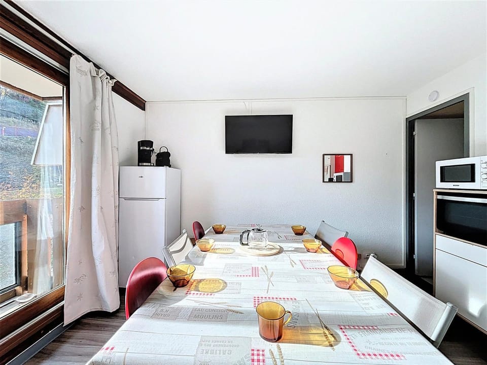 Appartement skis aux pieds avec balcon pour 7 pers Apartment in Villarembert