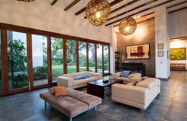Living room, Photo of the whole room, Garden view