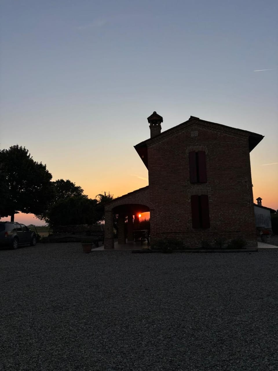 Property building, Sunset