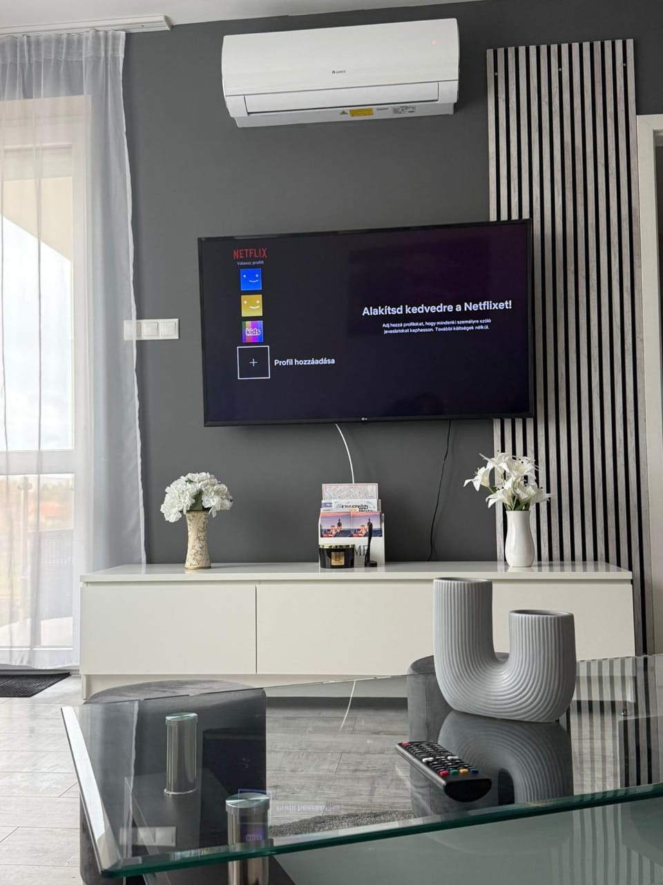 TV and multimedia, internet, air conditioner