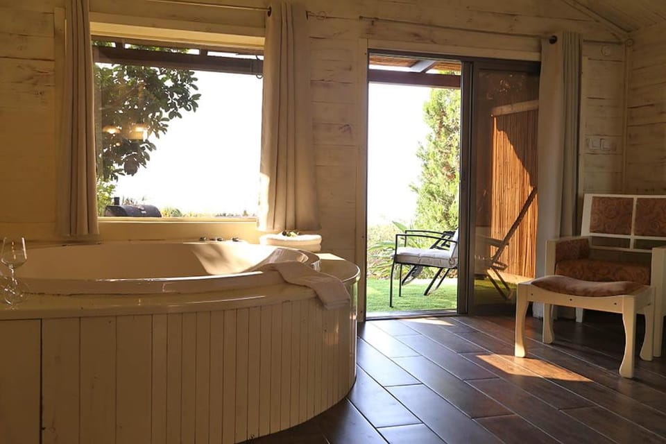 Patio, Day, Hot Tub, Living room, Seating area