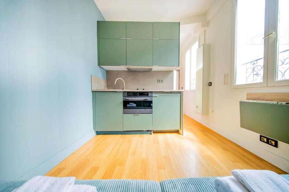 Cute Green Studio - Sebastopol Apartment in Paris