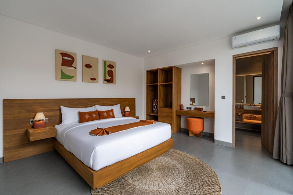 Bed, Bedroom, air conditioner