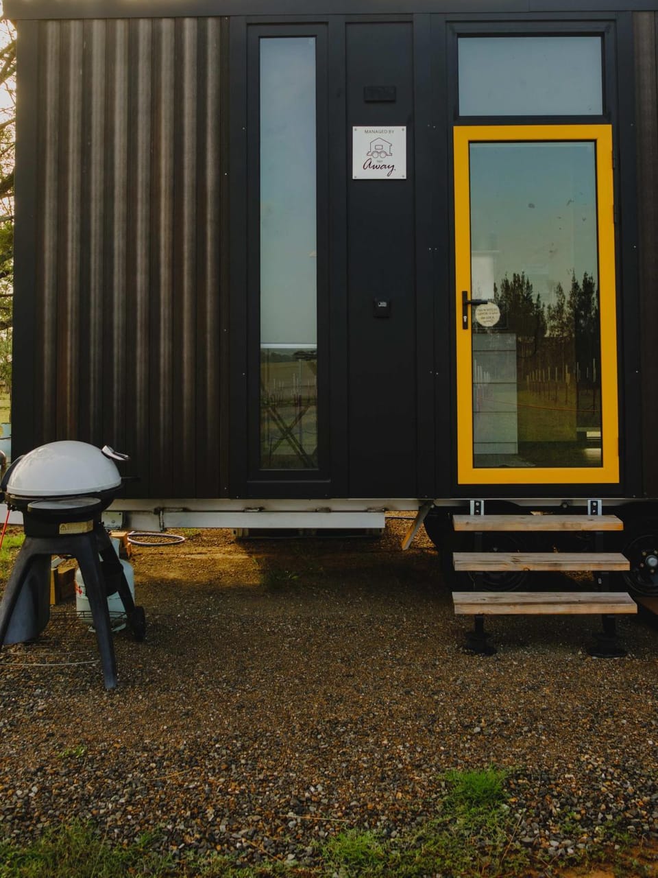 Sunset Tiny House at Bluebush Estate X by Tiny Away Apartment in Rothbury