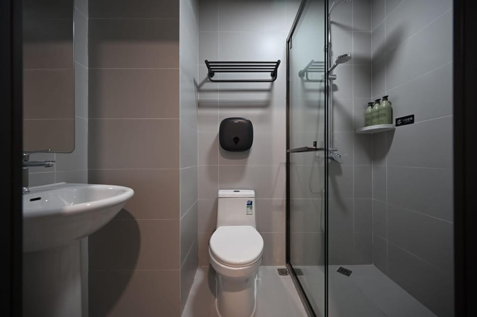 Bathroom, bunk bed