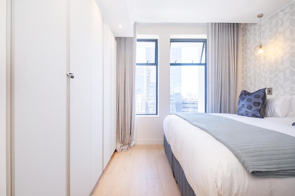 Bedroom, City view, wardrobe
