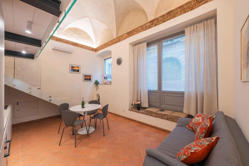 Living room, kitchen