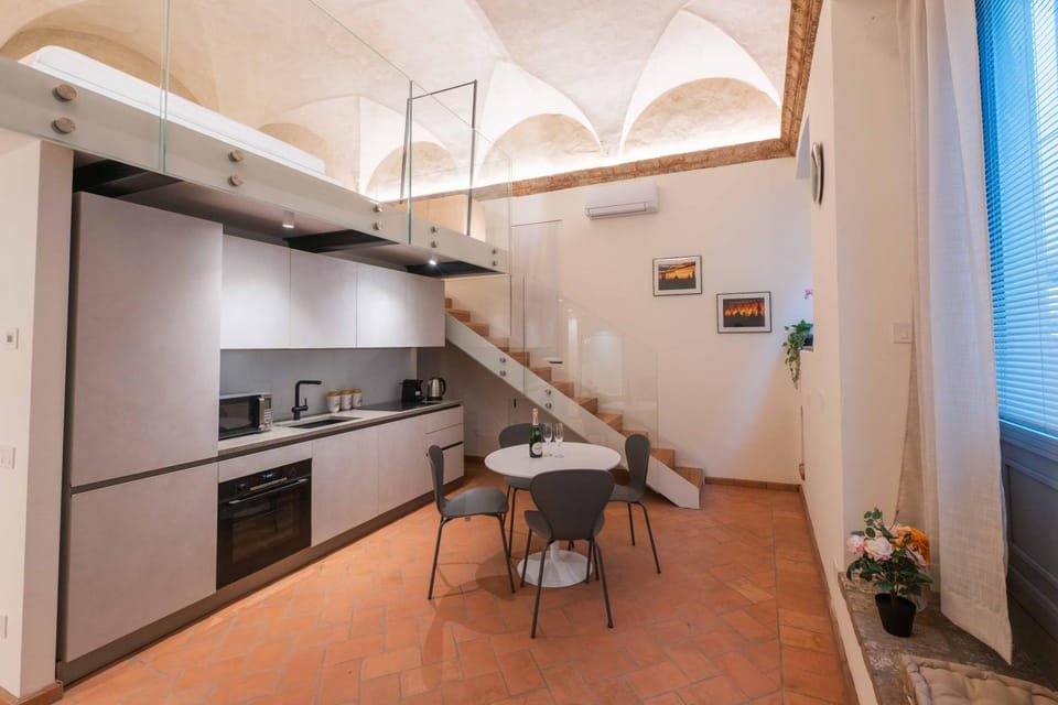 Living room, kitchen