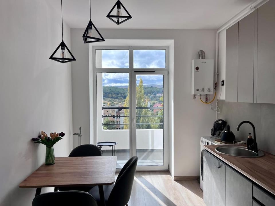 Стильна нова квартира з видом на гори та вітряки Apartment in Lviv Oblast