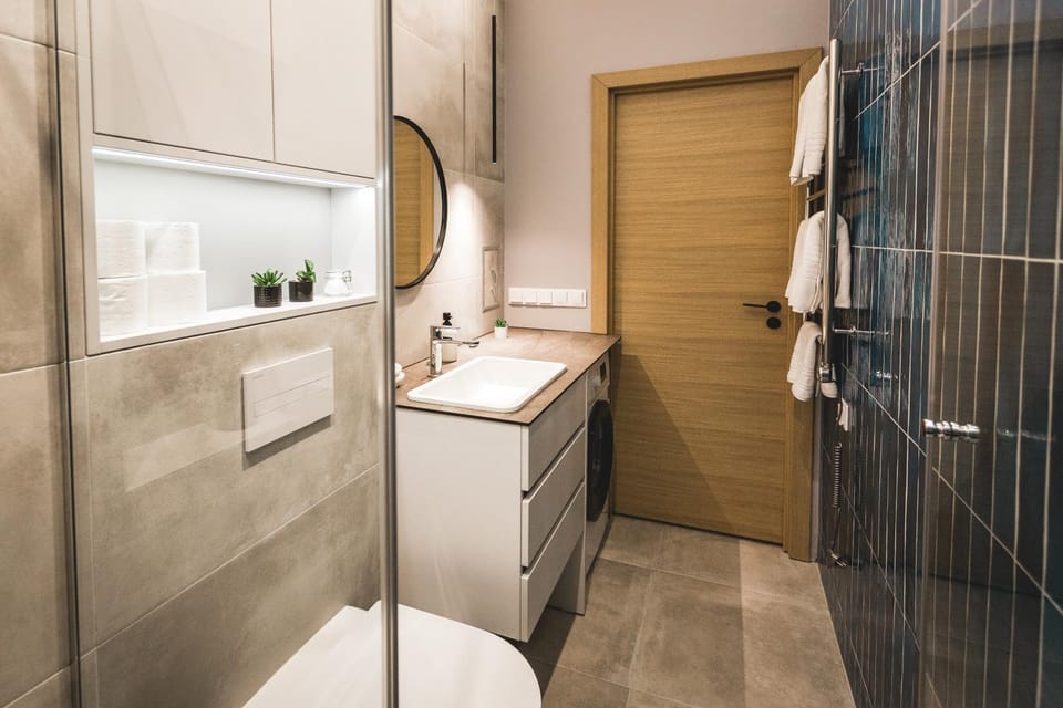 Shower, Toilet, Bathroom, towels