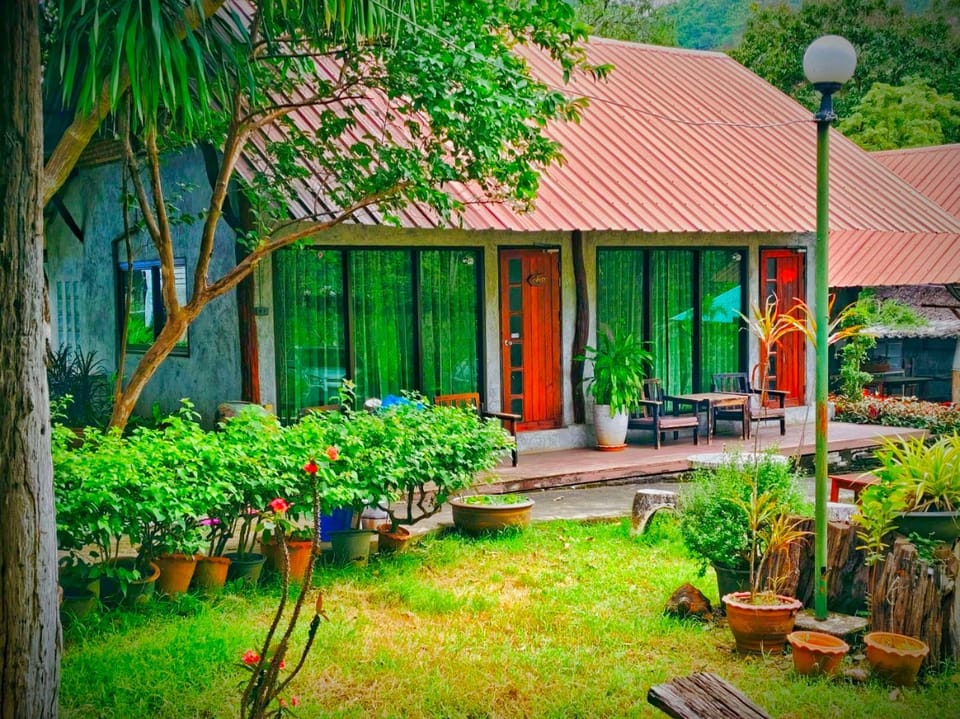 Property building, Garden view
