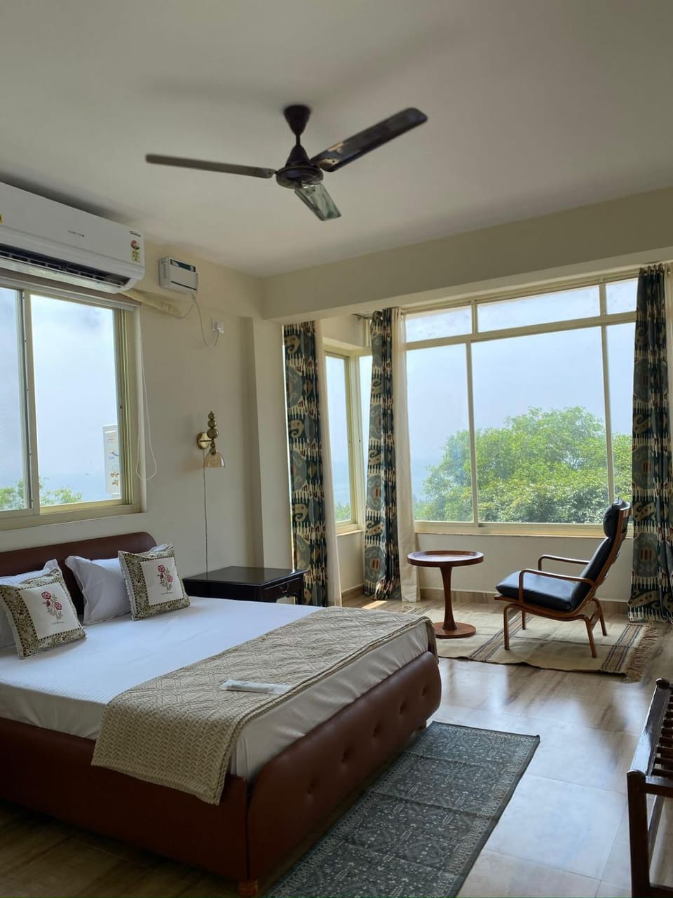 Bed, Natural landscape, Bedroom