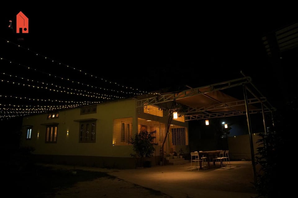 Property building, Patio, Night