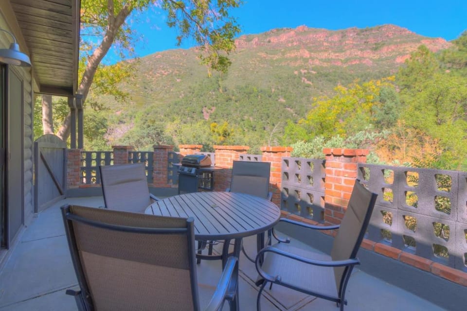 Patio, Natural landscape, Mountain view
