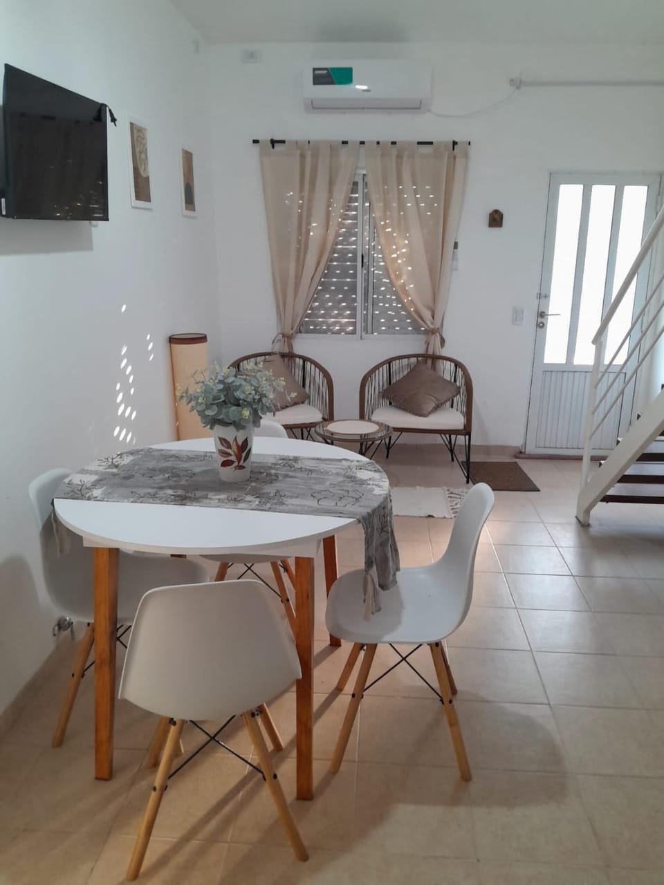 Dining area, air conditioner