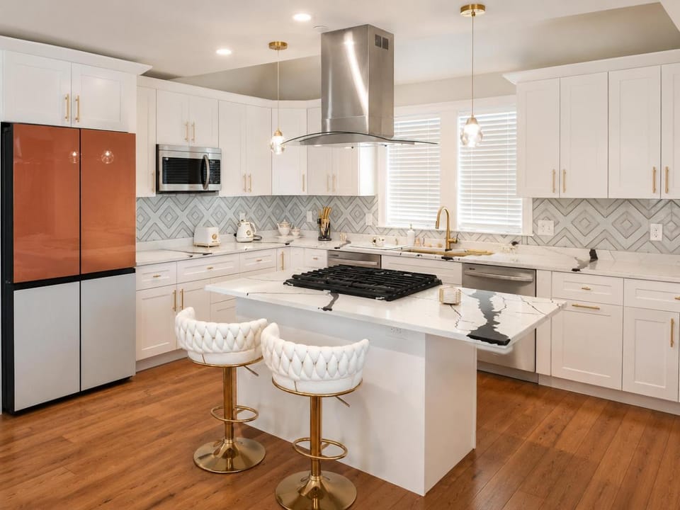dishwasher, microwave, stove, kitchen