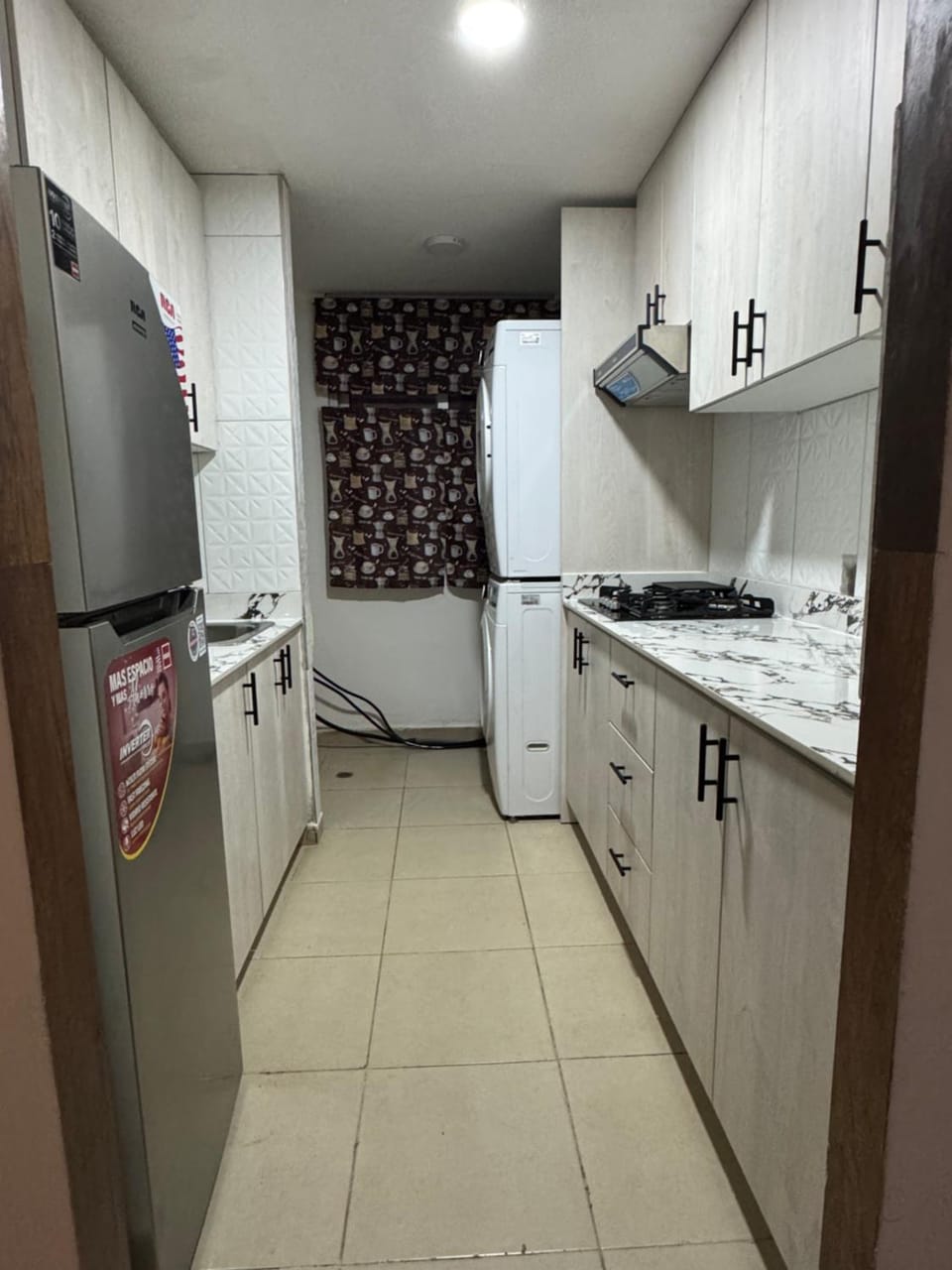 Kitchen or kitchenette, dishwasher
