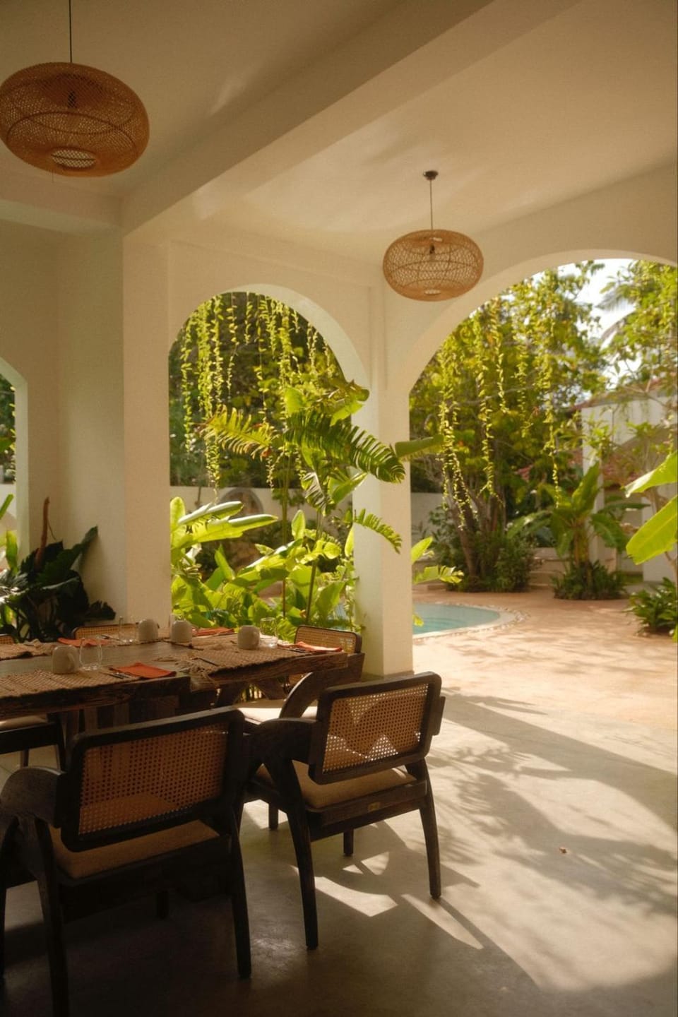 Property building, Night, Swimming pool, Swimming pool
