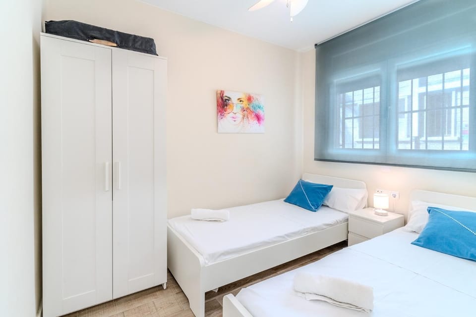 Bed, Photo of the whole room, Bedroom, towels, wardrobe