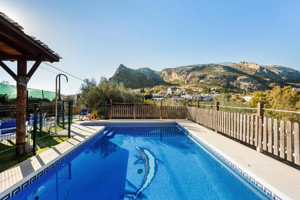 Property building, Living room, Swimming pool