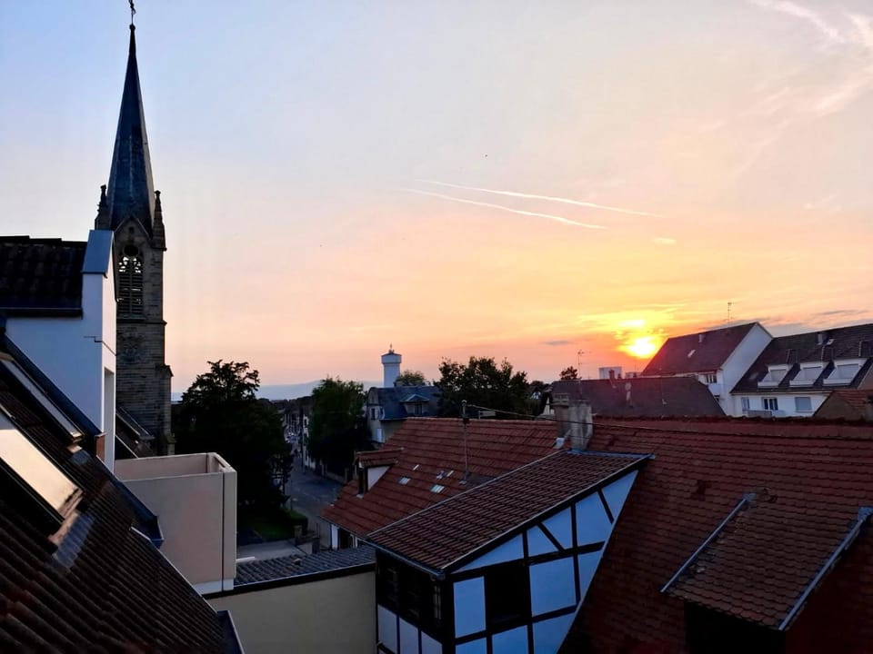 City view, Sunset