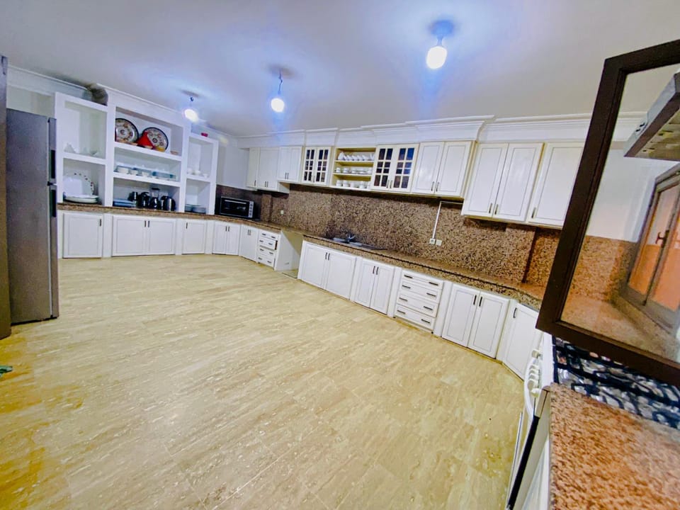 Communal kitchen, stove