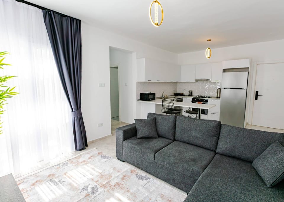 Kitchen or kitchenette, Living room, Seating area, Dining area, stove