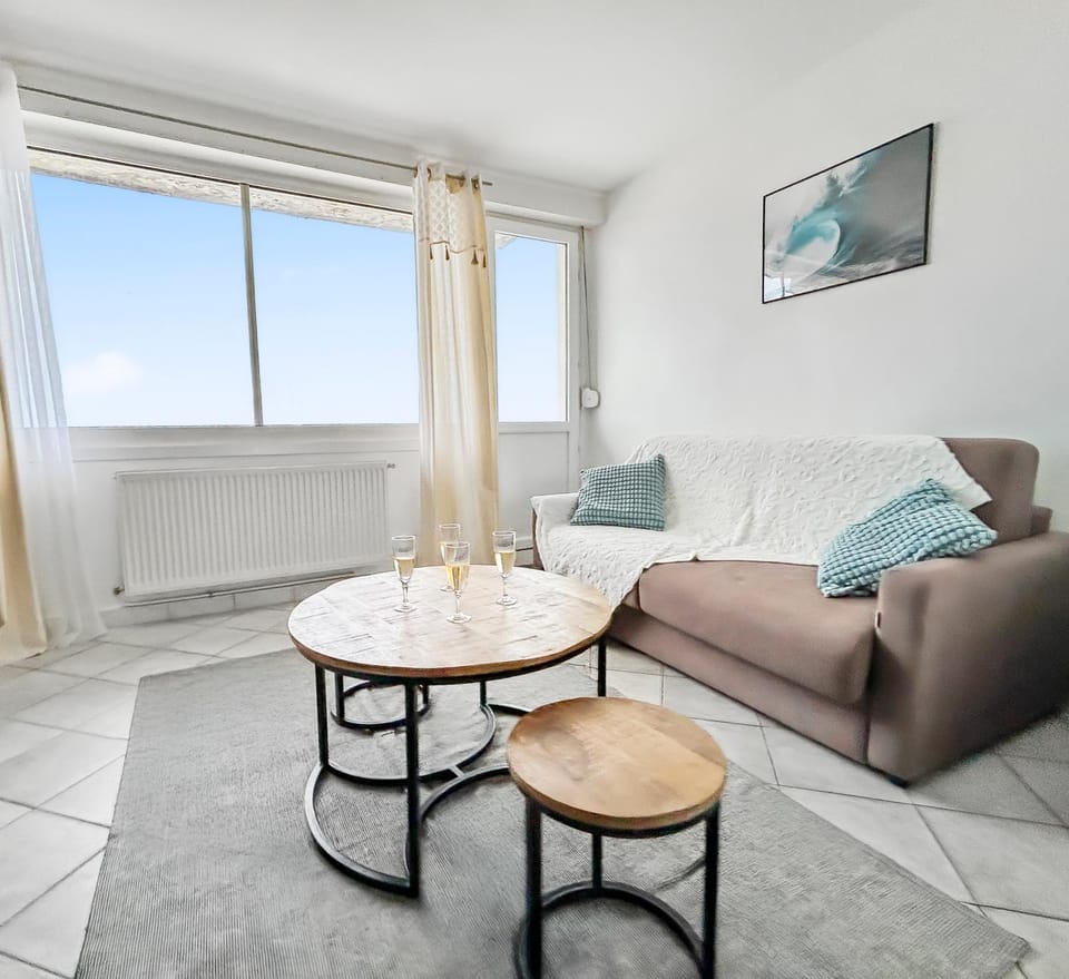 Vue panoramique sur la plage, grand T2 Apartment in Dunkirk