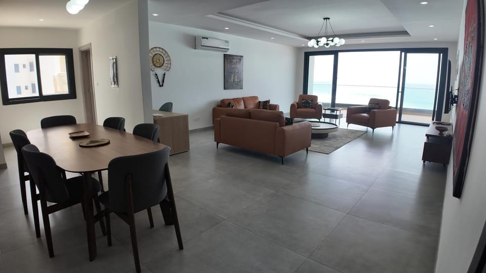View (from property/room), Living room, Sea view