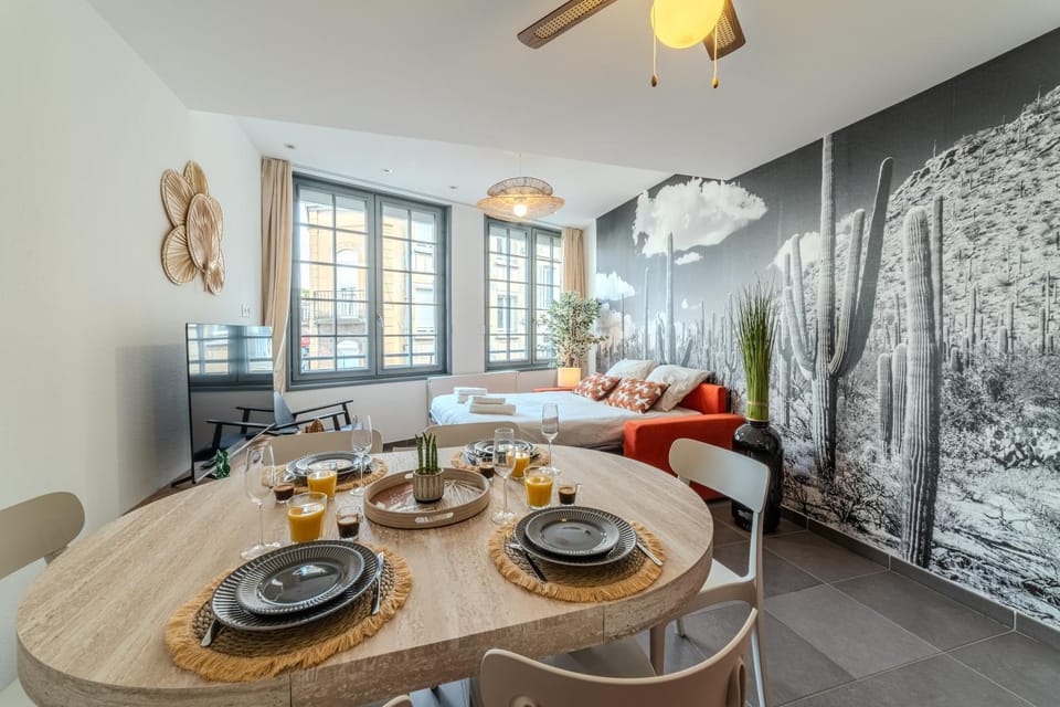 T2 Amérique Latine 2-4p - Climatisé - Centre ville St Étienne Apartment in Saint-Étienne