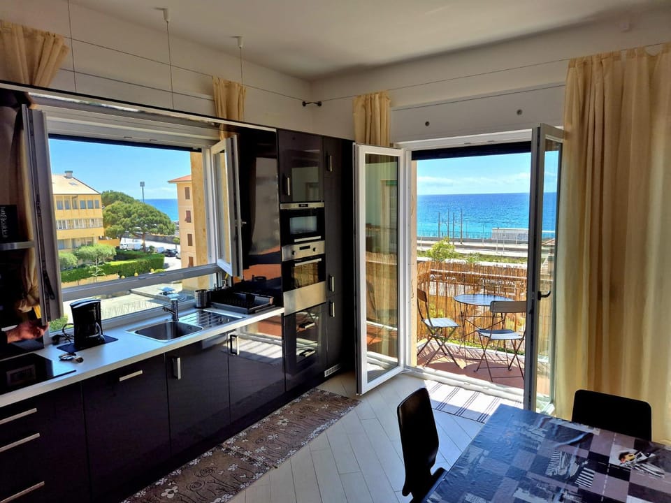 Balcony/Terrace, Sea view, kitchen