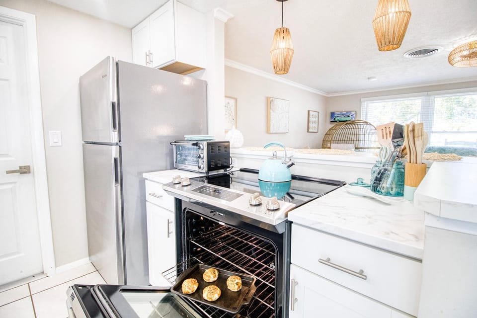 dishwasher, oven, stove, toaster