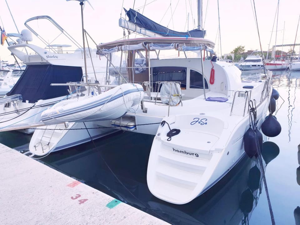 Catamaran Jaso Docked boat in Primorje-Gorski Kotar County