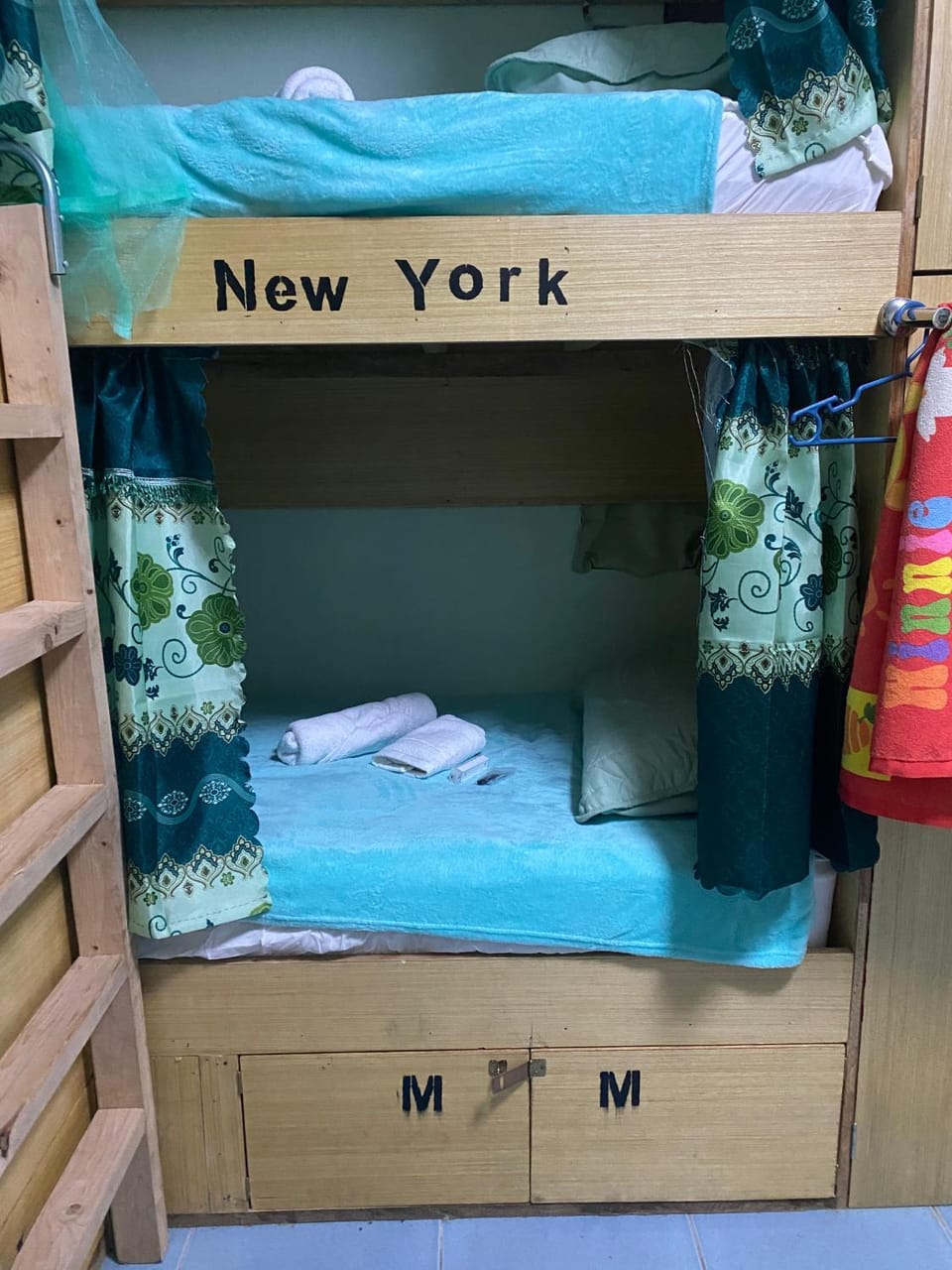 Bed, Photo of the whole room, Bedroom, bunk bed, wardrobe
