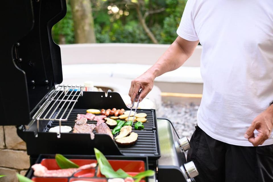 People, BBQ facilities, Food