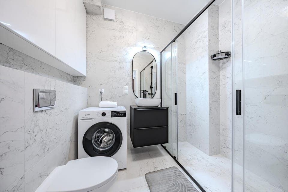 Shower, Bathroom, washing machine