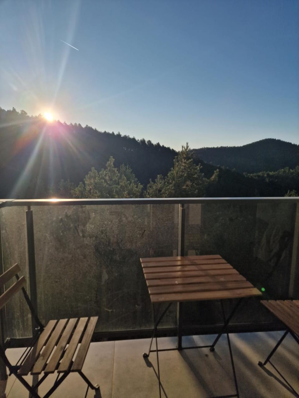 Day, Natural landscape, View (from property/room), Balcony/Terrace, Mountain view, Sunrise