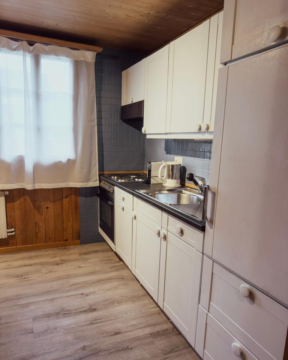 Kitchen or kitchenette, dishwasher