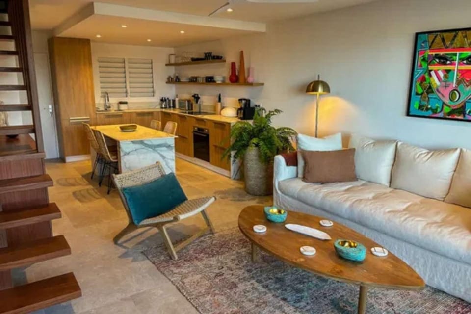 Harborview Getaway with Covered Dining Terrace Apartment in Gustavia