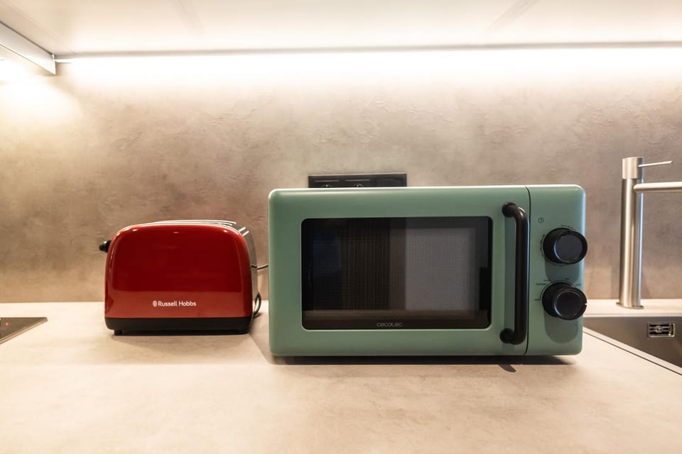 microwave, toaster