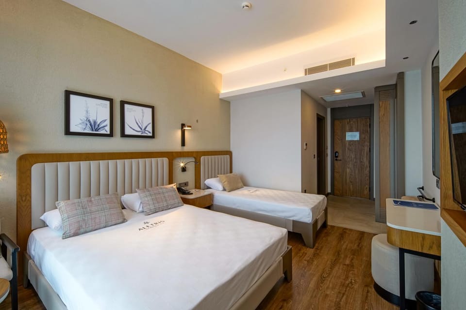 Bed, Bedroom, air conditioner