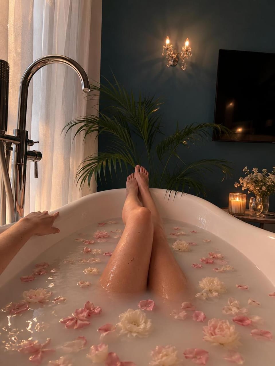 People, Natural landscape, Hot Tub, Bath