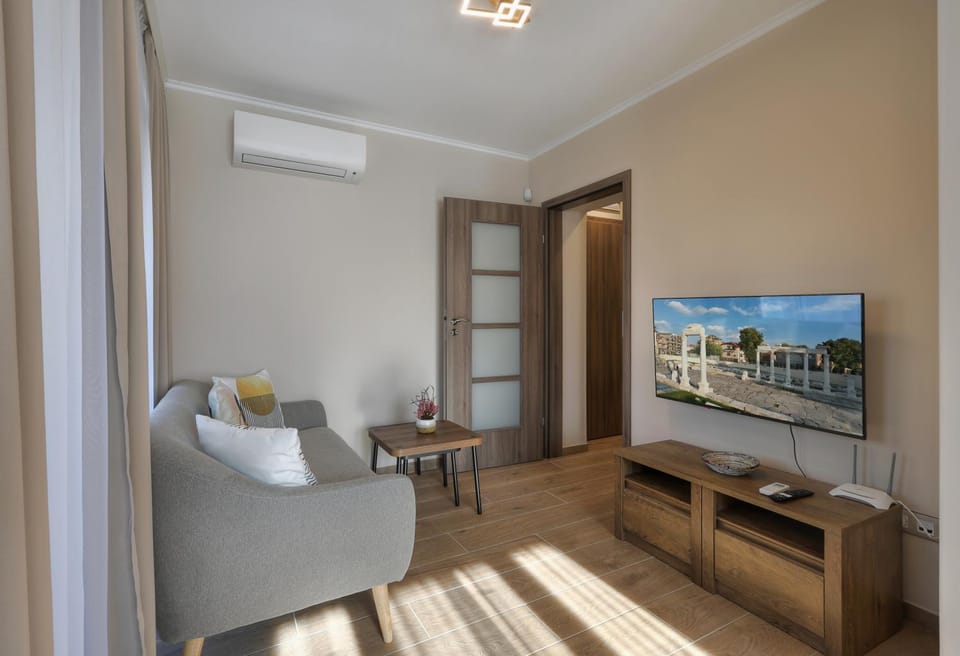 Communal lounge/ TV room, TV and multimedia, Living room, Seating area, Evening entertainment, air conditioner